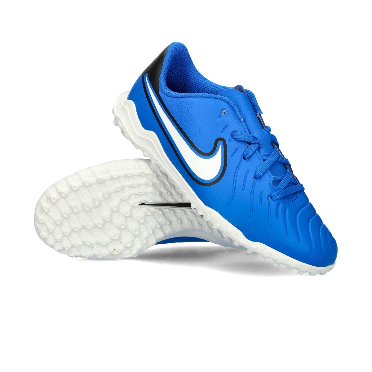 FuBballschuh Nike Tiempo Legend 10 Verein Turf fur Kinder Signal Blau WeiB Futbol Emotion