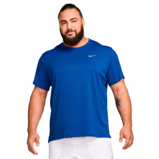nike miler dri fit t shirt blue