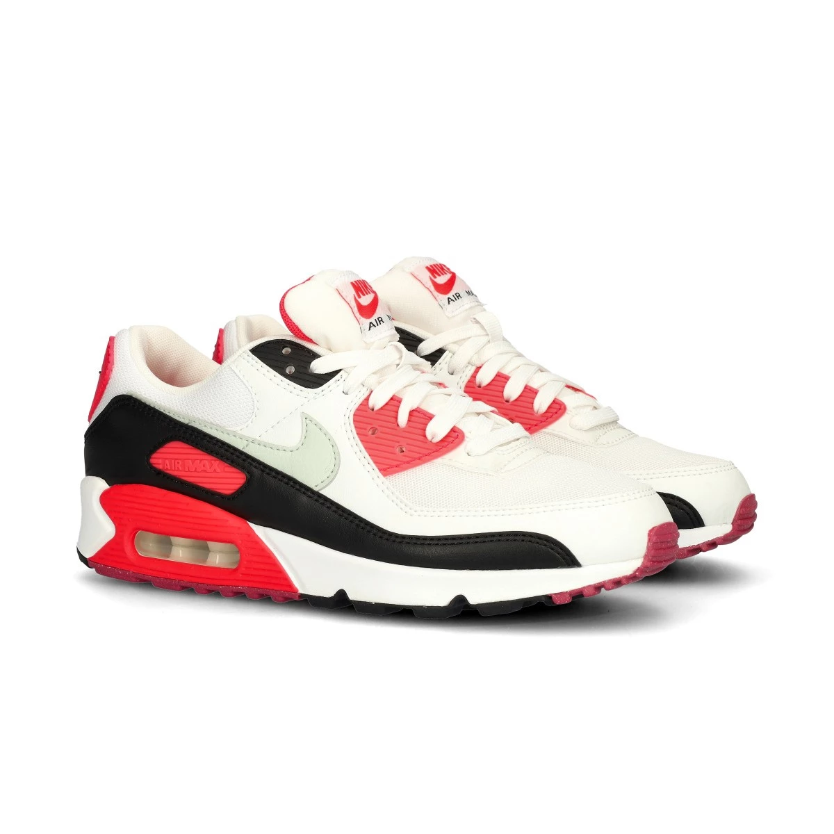 Tenis Nike Air Max 90 Mujer White Lt Silver Aster Pink Black Summit White Futbol Emotion