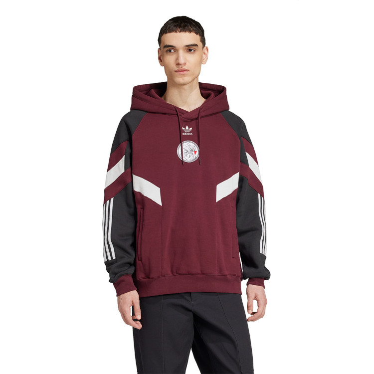 Sweatshirt adidas Ajax Fanswear 2024 2025 Maroon Futbol Emotion