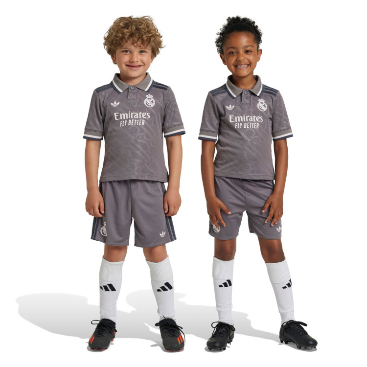 Kit adidas Kids Real Madrid 2024-2025 Third Charcoal - Fútbol Emotion