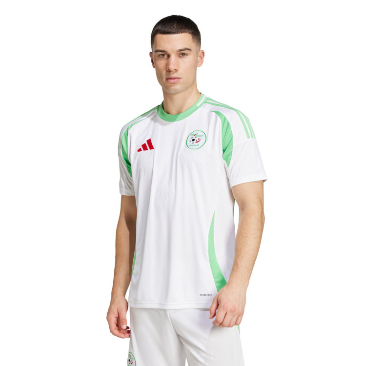 Jersey adidas Algeria Africa Cup 2024 Home White-Semi Flash Green