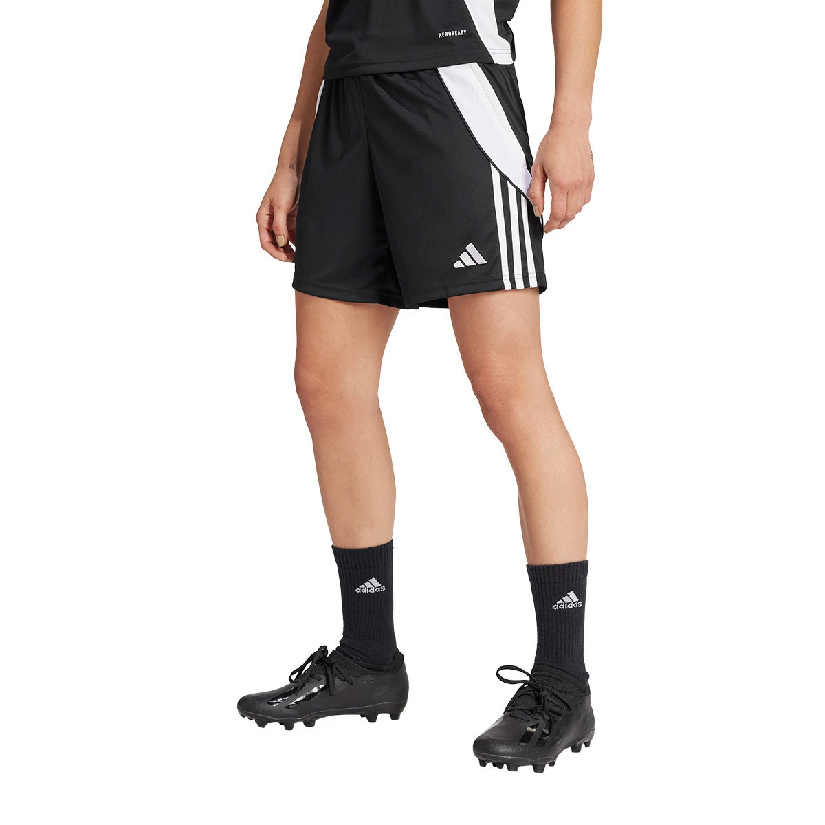 Bermuda Shorts adidas Tiro 24 Mujer Black-White Fútbol Emotion
