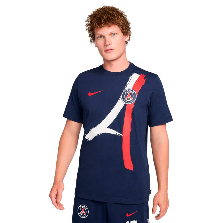 T-Shirt Nike PSG Fanswear 2024-2025 Midnight Navy - Fútbol