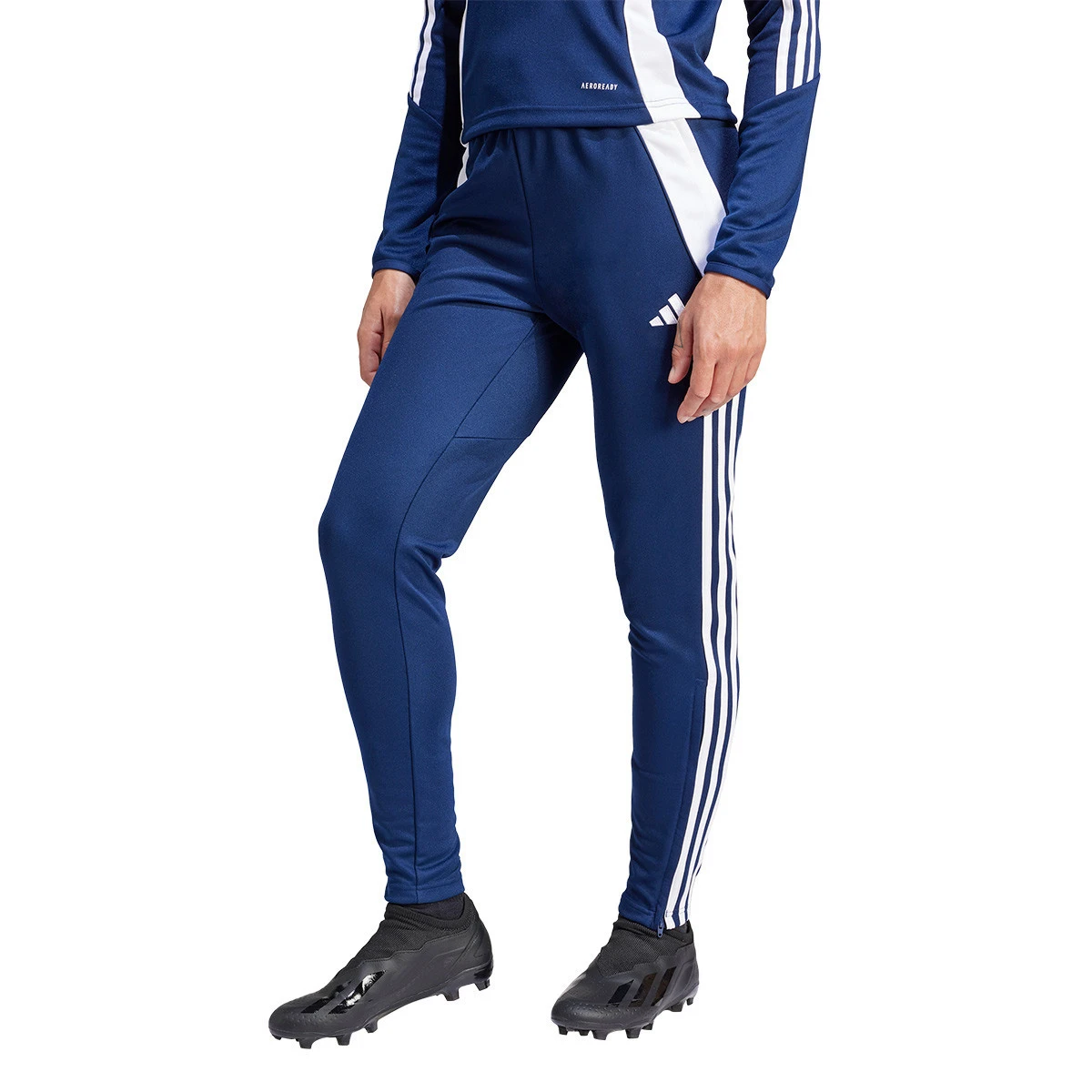 Lange Hosen adidas Tiro 24 Mujer Team Navy Blue White Futbol Emotion