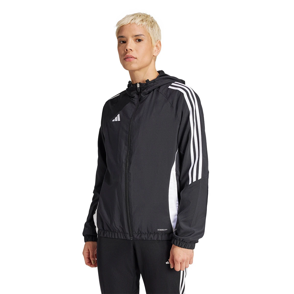 Adidas black raincoat shop
