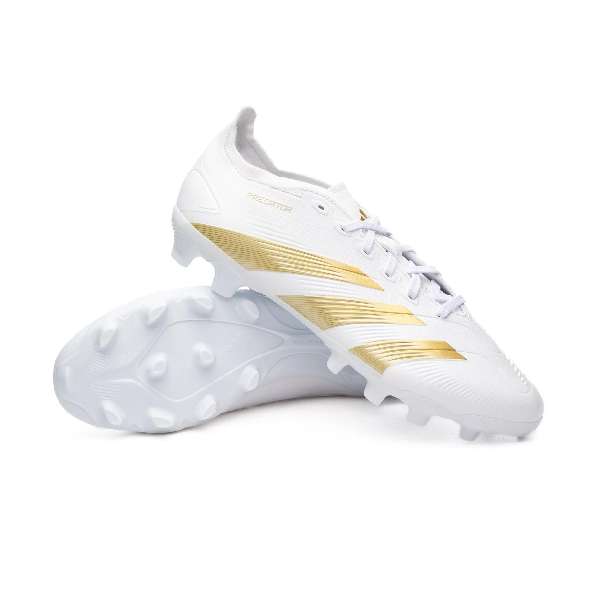Football Boots adidas Predator League L MG White Gold Met White Futbol Emotion