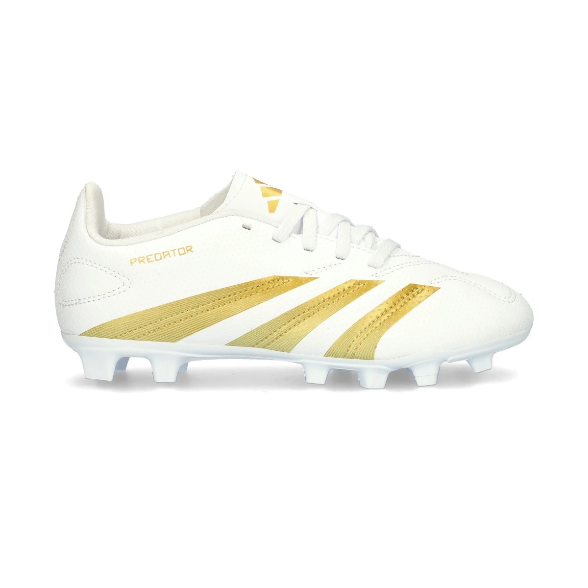 FuBballschuh adidas Predator Verein L FG fur Kinder WeiB Gold Met WeiB Futbol Emotion