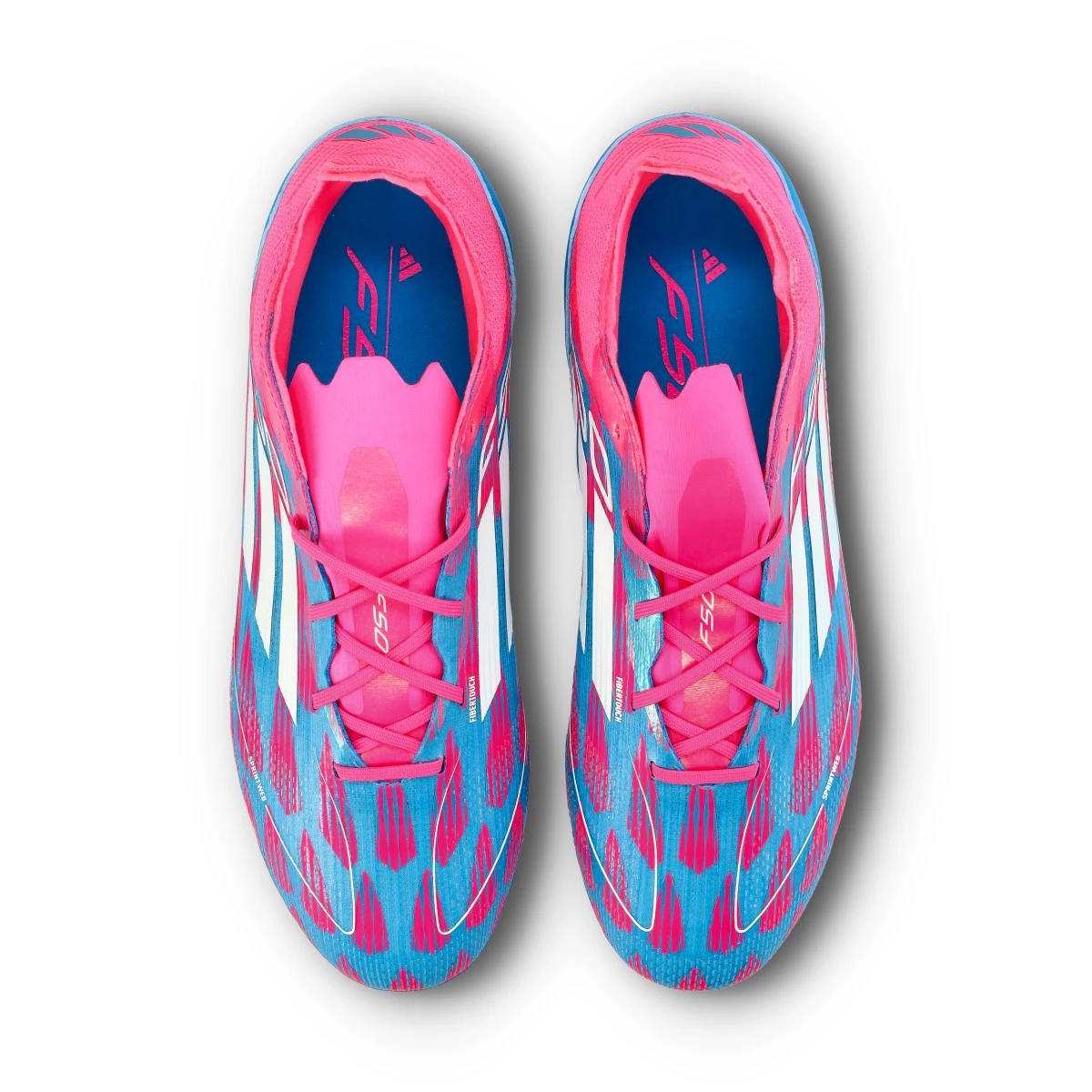 Football Boots adidas Kids F50 Pro FG Solar Blue White Solar Pink Futbol Emotion