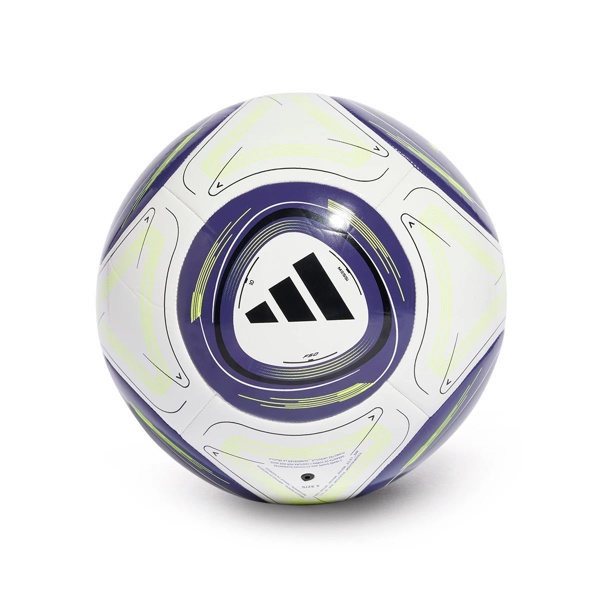 Ball adidas Messi Club White Purple Yellow Futbol Emotion