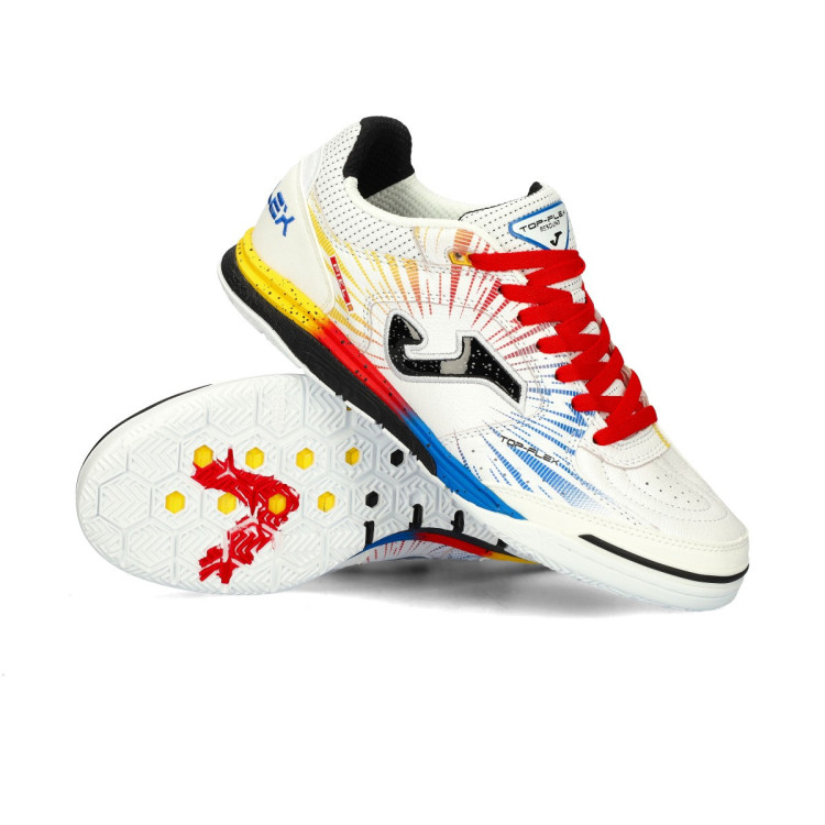 Joma Top Flexリバウンド ホワイト/レッド/イエロー/ブルー26.5