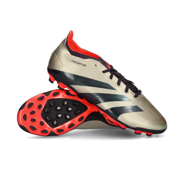 Bota de fútbol adidas Predator League L 2G/3G AG Platin Met-Aurora