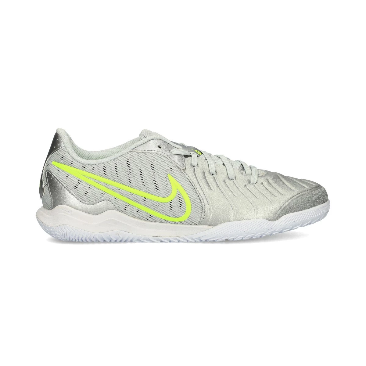 Indoor boots Nike Tiempo Legend 10 Academy IC Mtlc Silver White Volt Futbol Emotion
