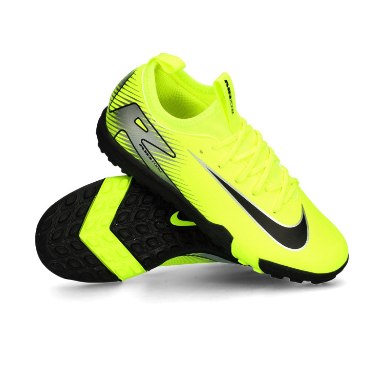 Football Boots Nike Kids Air Zoom Mercurial Vapor 16 Academy Turf  Volt-Black - Fútbol Emotion