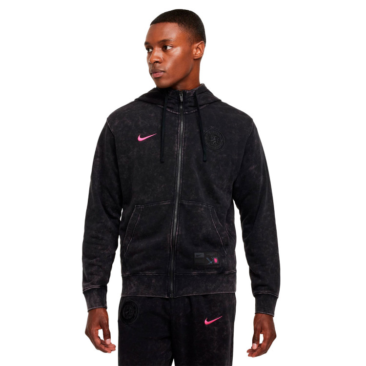 nike jacket pink and black