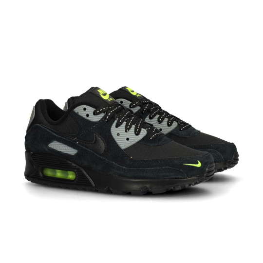 Trainers Nike Air Max 90 Black-Black-Volt-Cool Grey-Reflect Silver