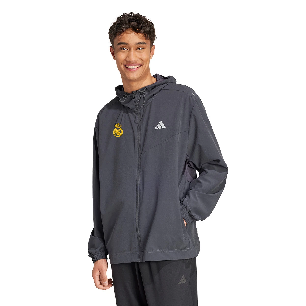 Veste Coupe-vent Enfant Real Madrid – Collection Officielle, Polyester – Taille Garçon, Licence Officielle
