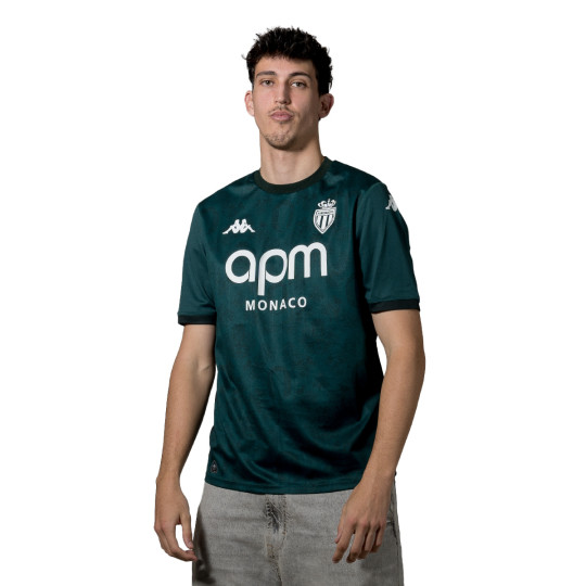 Jersey Kappa AS Monaco 2024-2025 Away Green Dark Rain-Green Dark