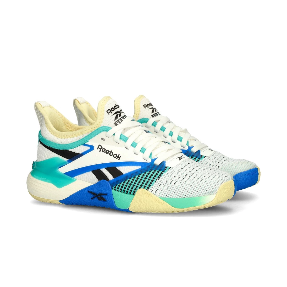 Training Shoes Reebok Nano Court Ftwr White Weathered White Unlshd Green Futbol Emotion