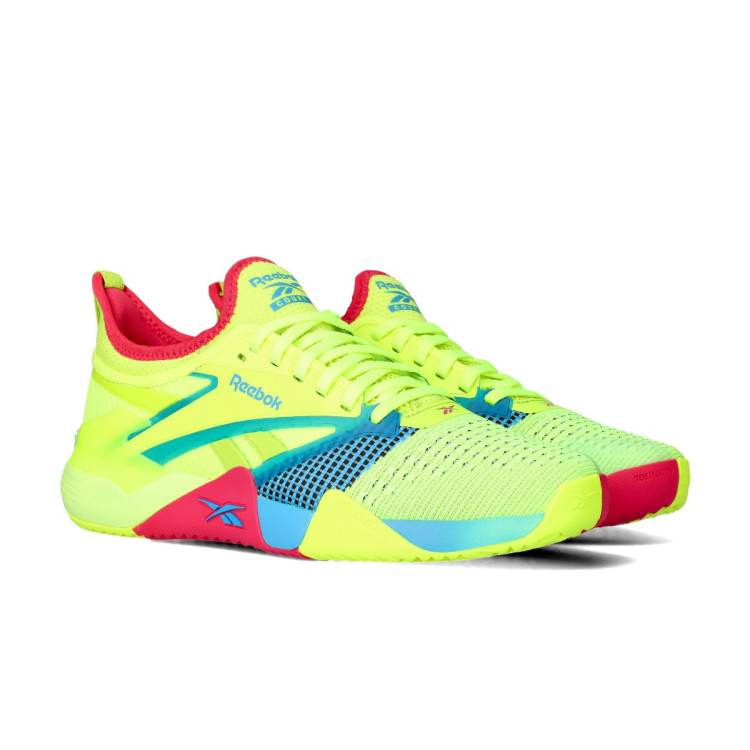 Training Shoes Reebok Nano Court Digital Lime Aqua Bold Pink Futbol Emotion