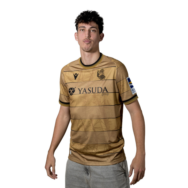 Jersey Macron Real Sociedad 2024-2025 Away Gold - Fútbol Emotion