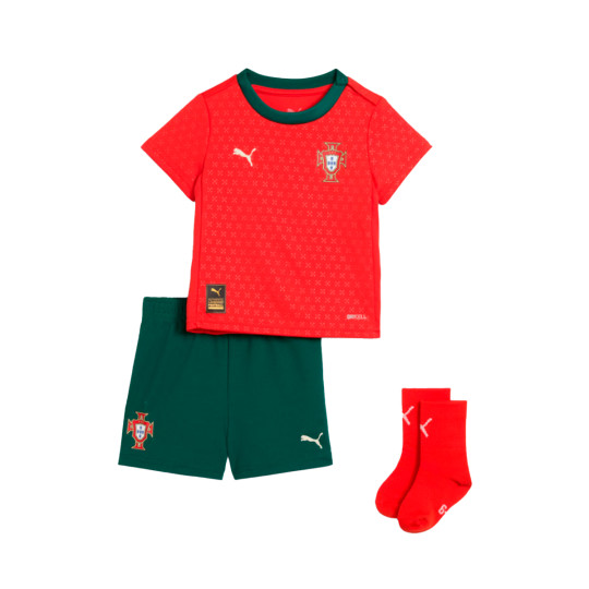 Conjunto Puma Portugal Primeiro Equipamento 2024-2025 Criança