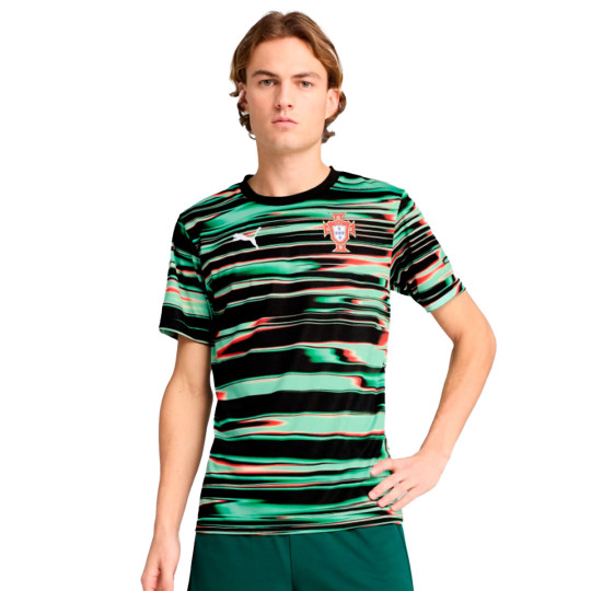 Jersey Puma Portugal 2024-2025 Pre-Match Black-White - Fútbol Emotion