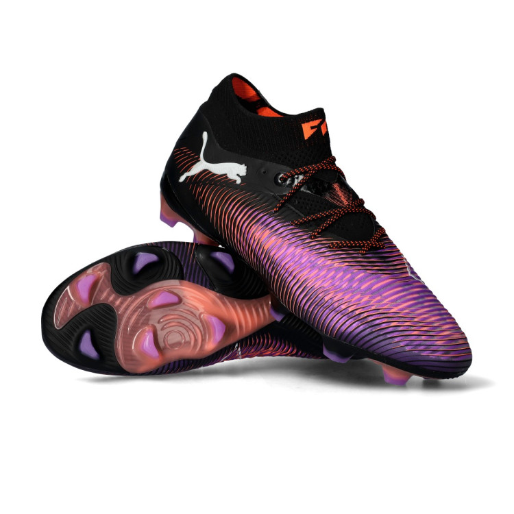 Football Boots Puma Future 8 Ultimate FG Black-White-Glowing Red