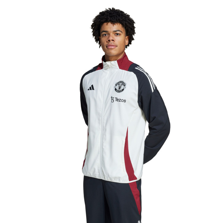 Jacket adidas Manchester United 2024-2025 Pre-Match Off White