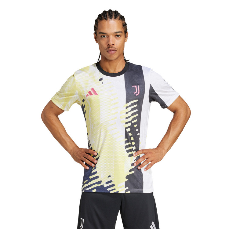 Jersey adidas Juventus 2024-2025 Pre-Match Pure Sulfur-Black