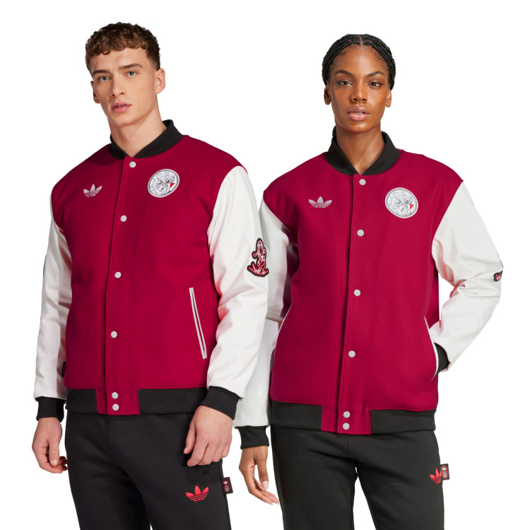 adidas Ajax ウィンドブレーカー 赤白 Vintage Adidas Ajax Football Suit Tracksuit Pants Jacket