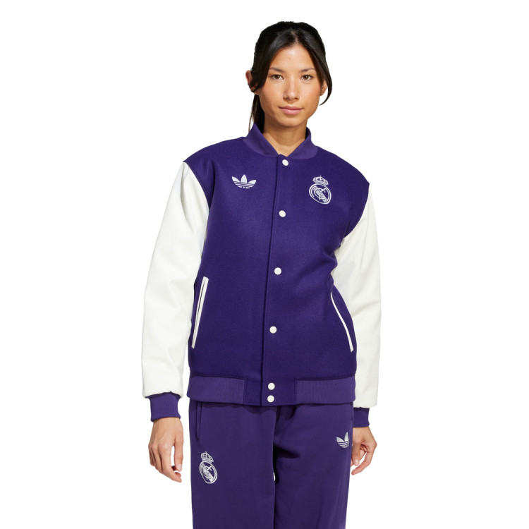 Jacket adidas Real Madrid 2024-2025 Fanswear Dark Purple - Fútbol