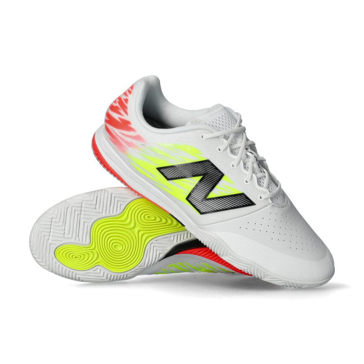 Futsal Shoes New Balance Furon Pro IN V8 White - Fútbol Emotion