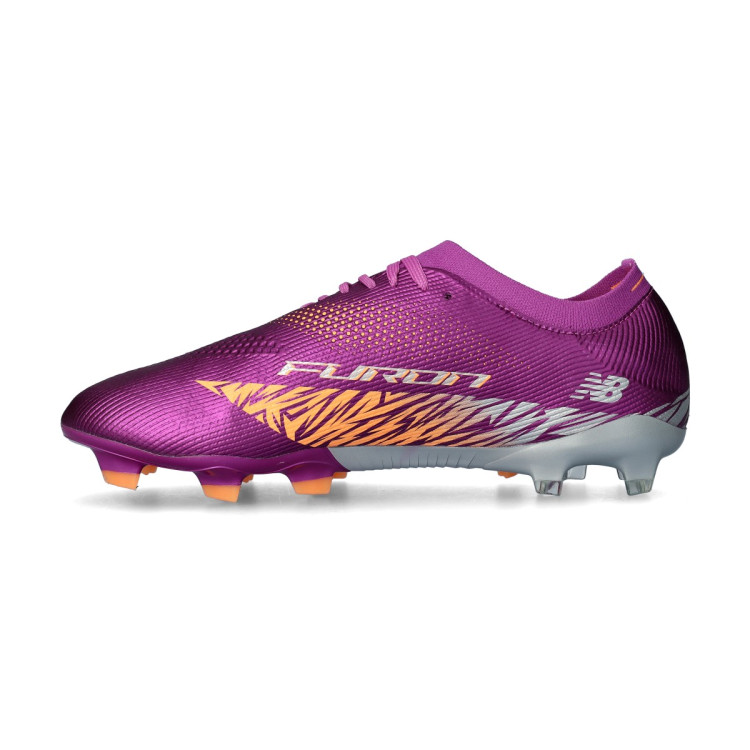 New Balance Unisex FURON ELITE FG V8 in Purple/Grey/Orange