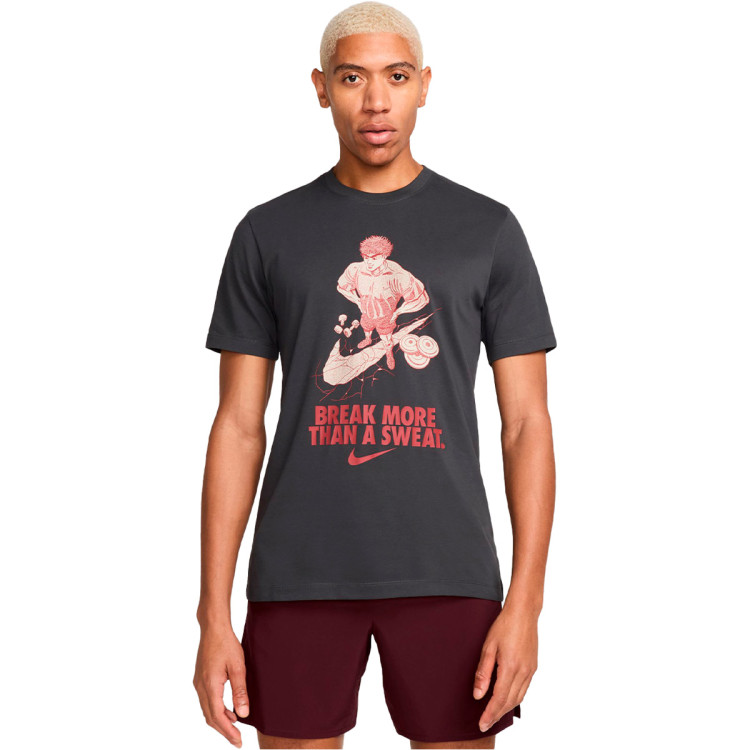 Nike DRI-FIT M ダークグレー 陸上用シャツ　elite T-Shirt Nike Dri-FIT Dk Smoke Grey - Fútbol Emotion
