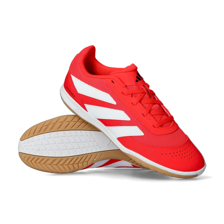 Chaussures de futsal adidas Predator Club IN Sala Lucid Red-White