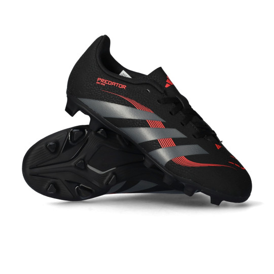 Bota de fútbol adidas Predator Club FG/MG Niño Core Black-Grey