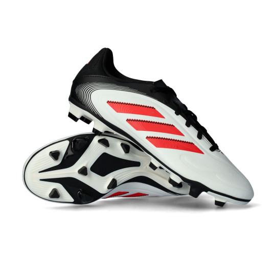 Football Boots adidas Copa Pure III Club FG/MG White-Lucid Red