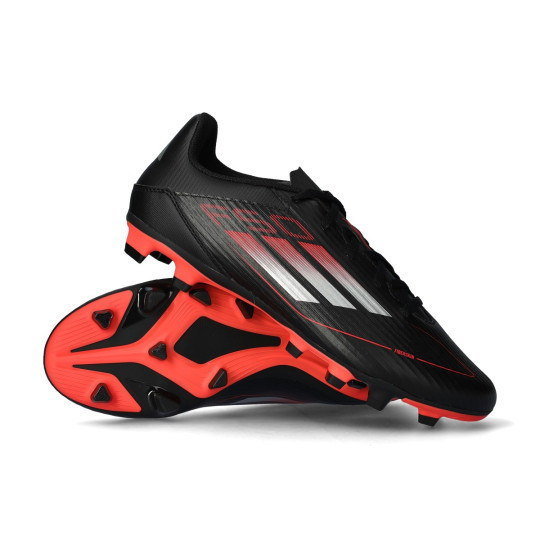 Taco de fútbol adidas F50 Club FG/MG Core Black-Iron Met-Lucid Red