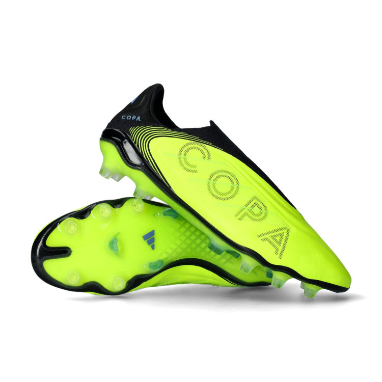 adidas gazelle silver green womens adidas F50 League FG Soccer Cleats - Black/Iron/Lemon main image 0