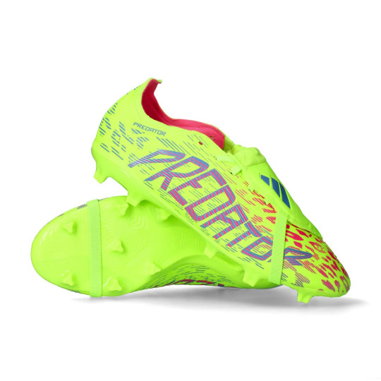 Football Boots adidas Predator League FT FG/MG Lucid Lemon-Blue