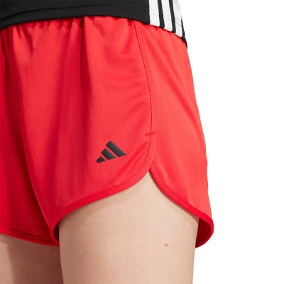 adidas Women's Pacer Essentials Knit High-Rise Shorts Pure Ruby/Black — foto 3