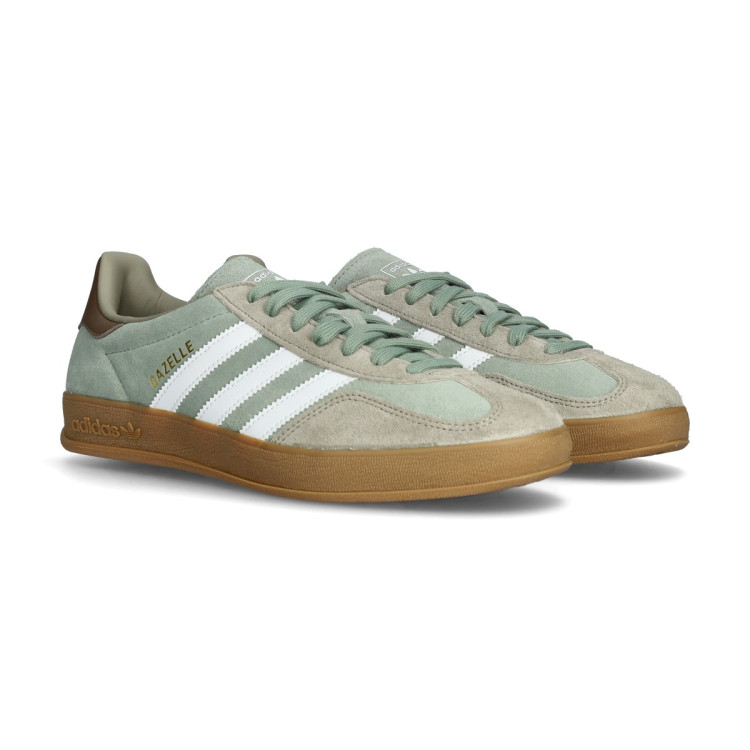 Trainers adidas Gazelle Indoor Silver Pebble-Silver Green-White