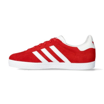 adidas Gazelle Better Scarlet Cloud White Gold Metallic (GS) — foto 3