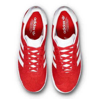 adidas Gazelle Better Scarlet Cloud White Gold Metallic (GS) — foto 5