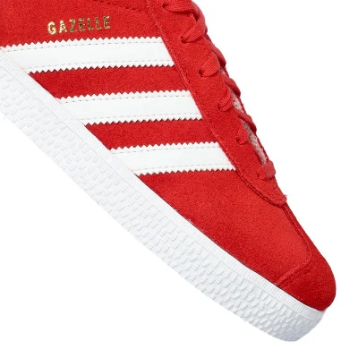 adidas Gazelle Better Scarlet Cloud White Gold Metallic (GS) — foto 7