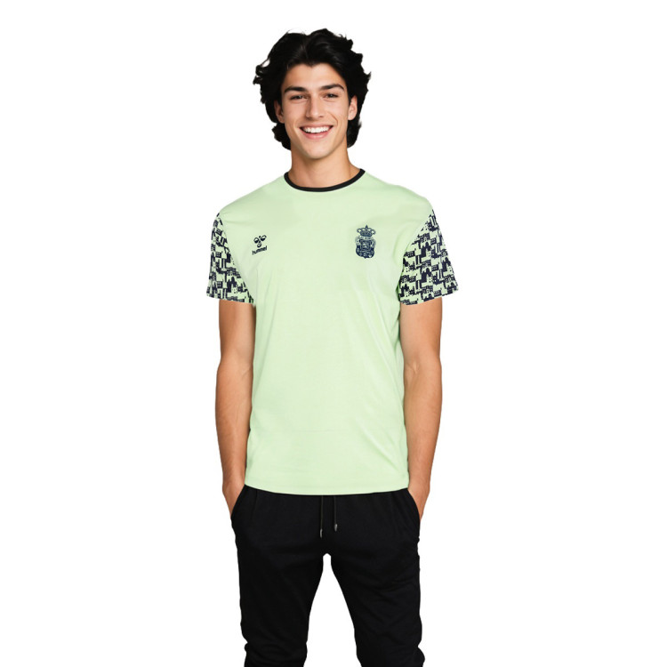 T-Shirt Hummel Las Palmas 2024-2025 Fanswear Patina Green-Marine