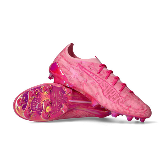 Football Boots Puma Ultra 5 Ultimate X Kidsuper FG Pink Lilac-Fast
