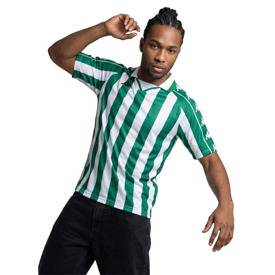 T-Shirt Kappa Retro Jersey Onsai Green-White - Fútbol Emotion