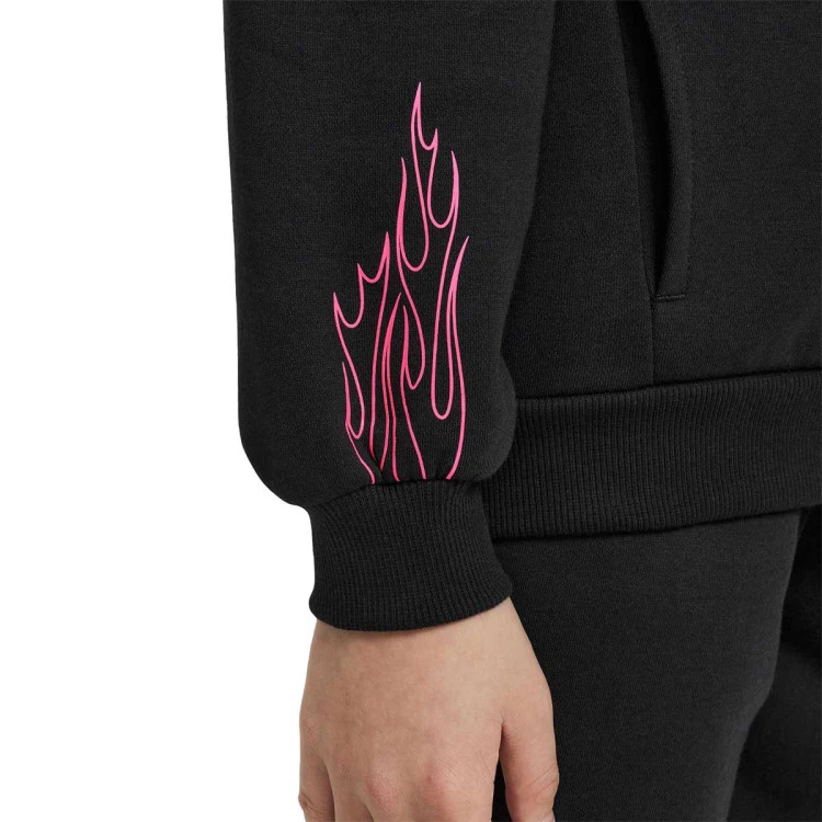 sudadera-nike-kylian-mbappe-nino-black-hyper-pink-metallic-gold-5
